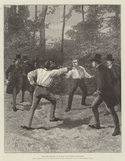 Le duel entre M Floquet et le général Boulanger - Amedee Forestier